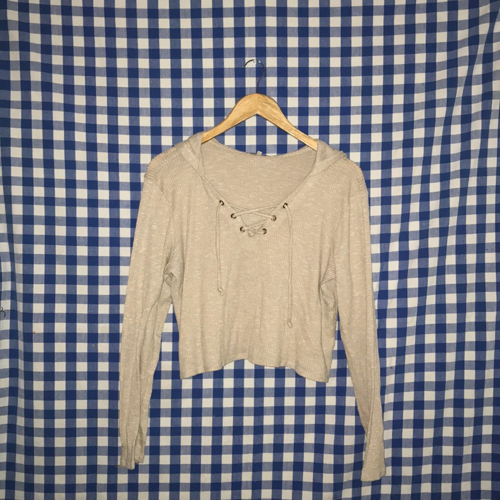 CHARLOTTE RUSSE Cropped Fleece Sweater